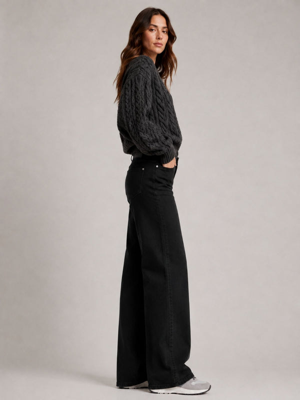 MacJeansWIDEAuthenticStretchDenimBlack-Black