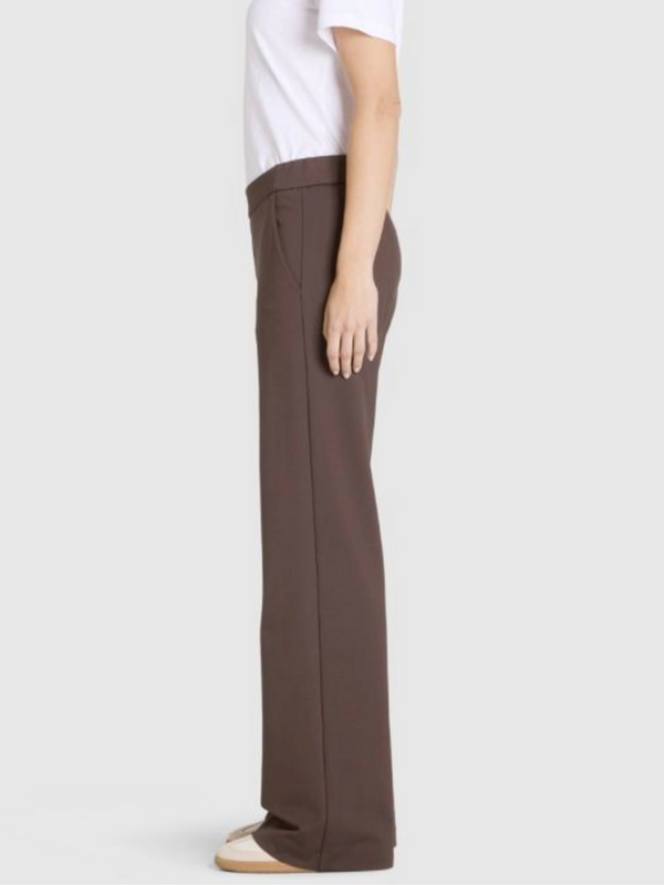 Mac Chiara Stoffhose Truffle Brown seitlich