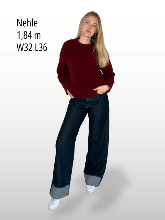 Mavi Jeans Sandra Jeans mit Umschlag dunkelblau L36