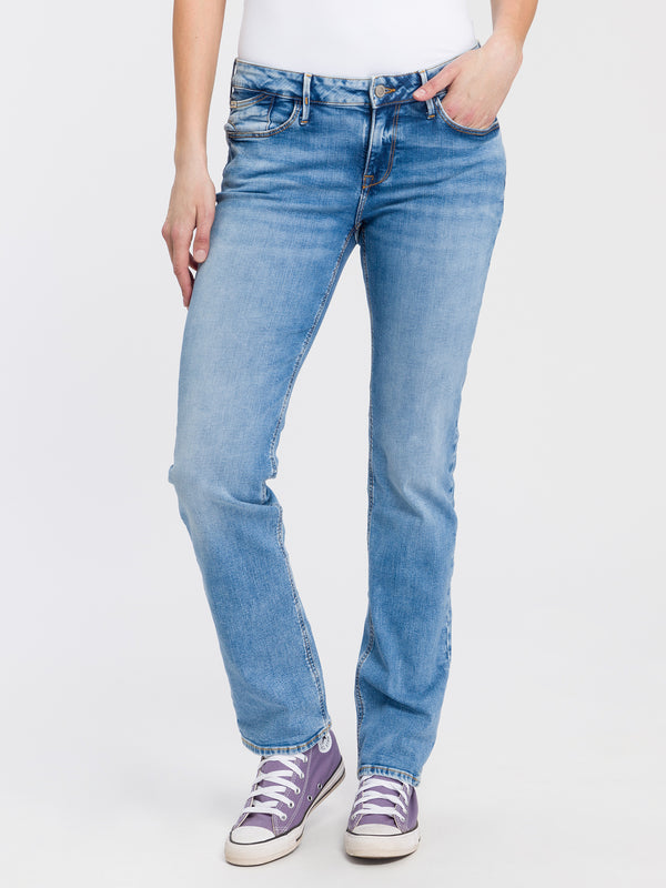 CROSS JEANS - ROSE Jeans, Regular Fit, Mid Blue, vorne, Unterkörper
