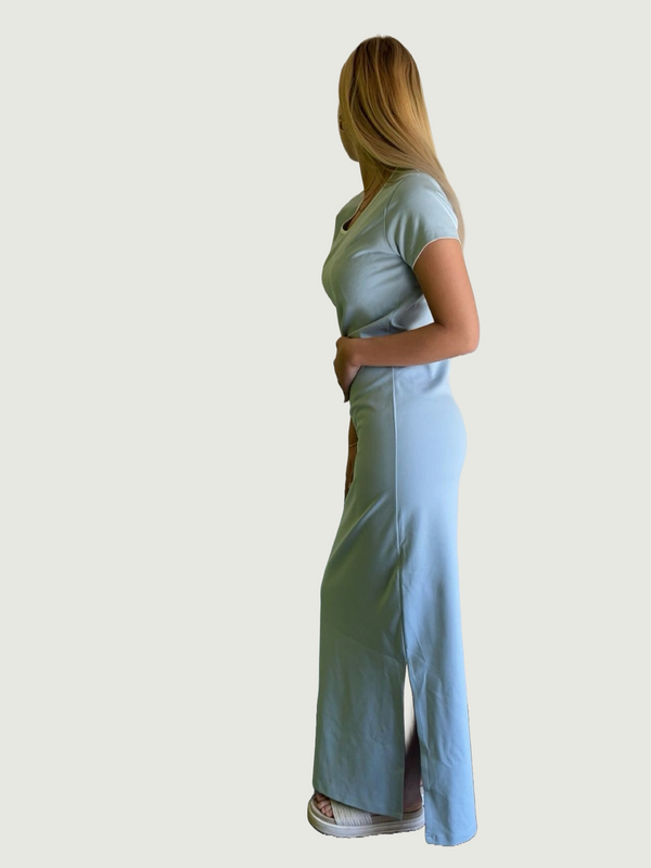 ONLYY M MAXIKLEID hellblau_TALL