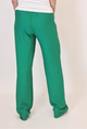 ONLY M -Lino, Damen Stoffhose,  Straight Leg, High Waist, Green hinten