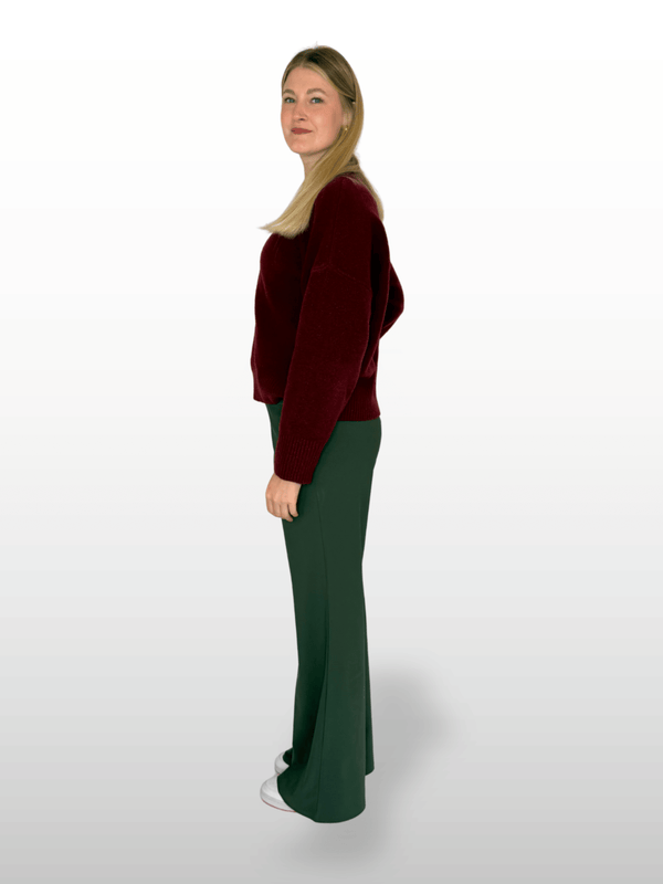 ONLY M -Travel-Wear Strong – Damen Stoffhose in Straight Fit und High Waist, Khaki seite