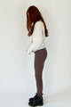 ONLY M - Lether Leggings, Mid-Waist, Skinny Fit, Bordeaux seite