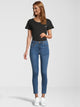 CROSS JEANS - JUDY, Skinny Fit, Straight Blue, Ganzkörper, Vorne