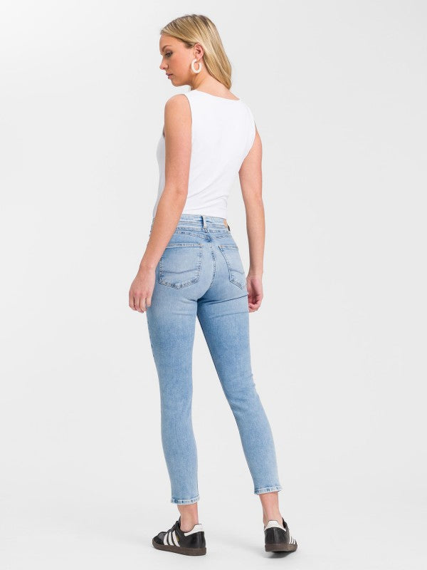 CROSS JEANS - JUDY, Skinny Fit, Light Mid Blue, Hinten, Ganzkörper, Gesäß 