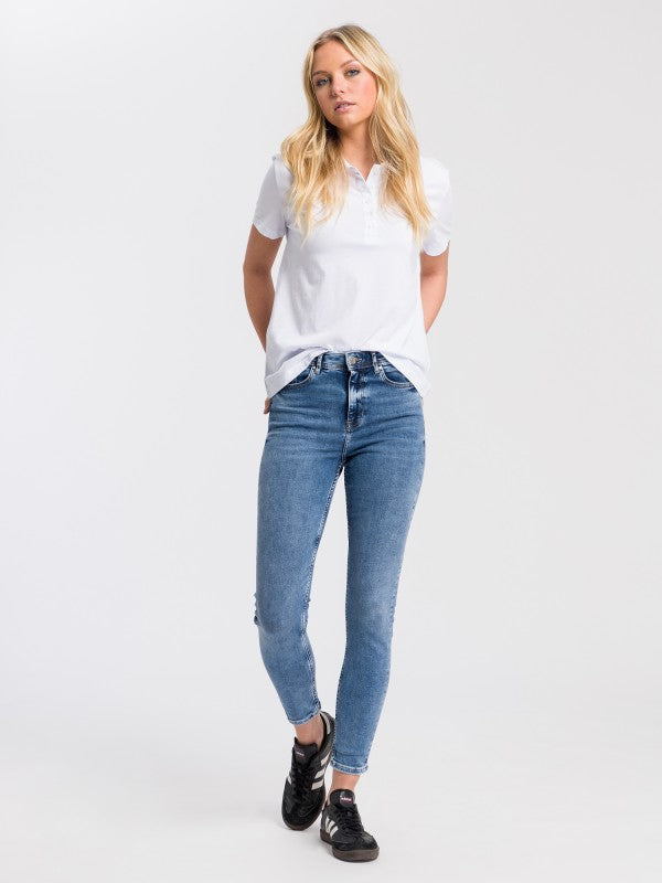 CROSS JEANS - JUDY, Skinny Fit, Smoked Blue Wash, Vorne, Ganzkörper 