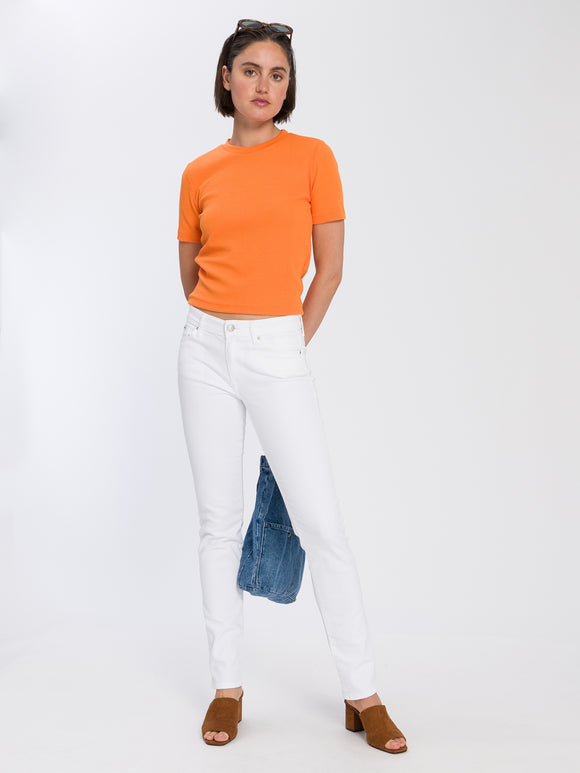 CROSS JEANS - ANYA Jeans, Slim Fit, White, vorne, Genzkörper 