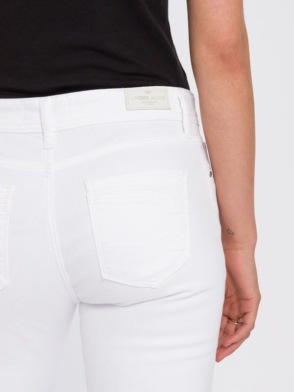 CROSS JEANS - ANYA Jeans, Slim Fit, White, Hinten, Gesäßtaschen