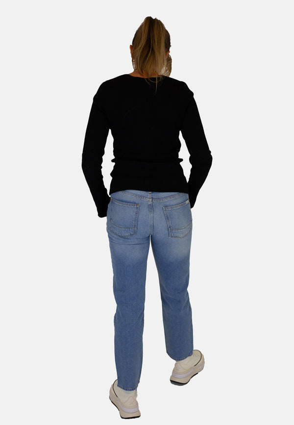 SOPO - CROSS JEANS - MARISA Jeans, Straight Leg, High-Waist, Light Blue hinten