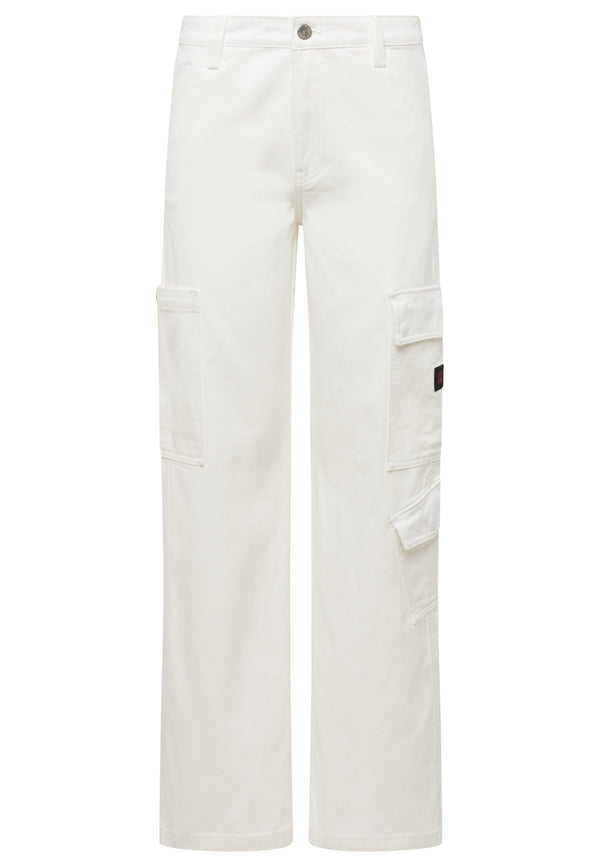 MAVI - DUBLIN, High-Rise Wide-Leg, off white denim, Vorne, Produktfoto