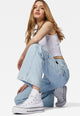 MAVI - DUBLIN, High-Rise Wide-Leg, Bleached Denim, Vorne, Ganzkörper
