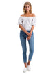 CROSS JEANS - JUDY, Skinny, Mid Blue, Biobaumwolle, High Waist, Länge 30 - L36 - Länge 38 - L38 - vorne - Ganzkörper - Vorderansicht