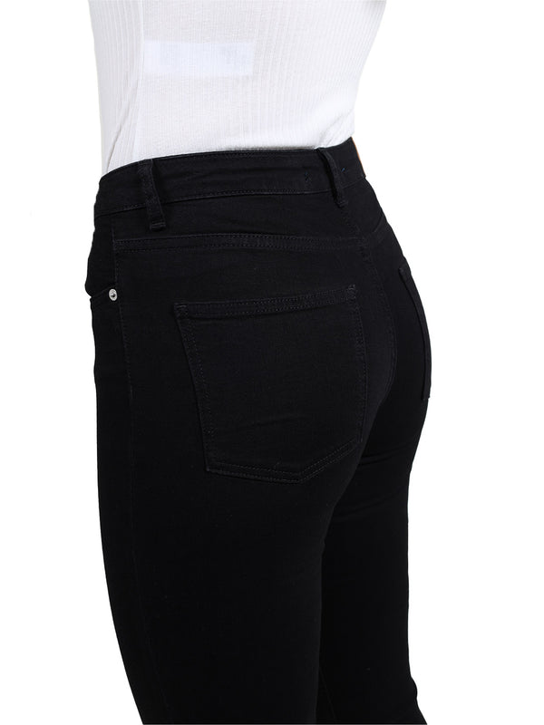 Bogilvy - Slim Fit - Mid Waist - Black - SPIKE- Länge 34 - L34 - Länge 36 - L36 - Länge 38 - L38 - seite - Gesäß - Detailansicht