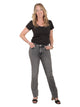 Bogilvy - Straight Fit - Mid Waist - Grey Black - BOGI - Länge 34 - L34 - Länge 36 - L36 - vorne - Ganzkörper - Vorderansicht