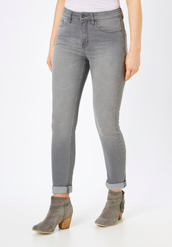 PADDOCK'S - PAT Motion & Comfort, Slim Fit, Light Grey, High Waist, Länge 34 - L34 - Länge 36 - L36 - Länge 38 - L38 - vorne - Beine - Vorderansicht