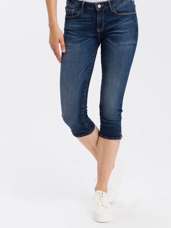 Cross Jeans - Skinny Fit - Caprihose - Low Waist - Dark Blue - AMBER - vorne - Beine - Vorderansicht