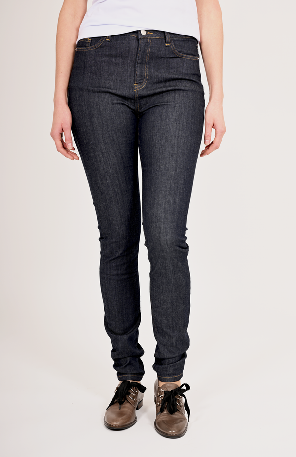 Bogilvy - Skinny Fit - High Waist - Dark Blue - Narly - Länge 34 - L34 - Länge 36 - L36 - Länge 38 - L38 - Vorne - Produktfoto - Detailansicht