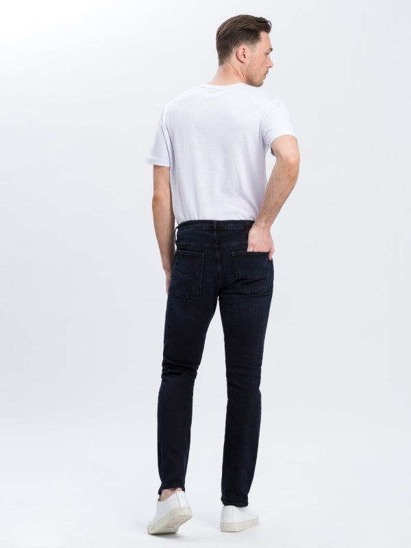 CROSS JEANS - DAMIEN, Slim Fit, Blue Black, Hinten, Ganzkörper