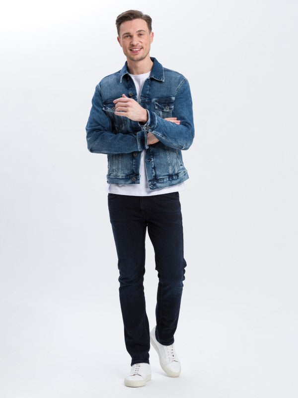 CROSS JEANS - DAMIEN, Slim Fit, Blue Black , Vorne, Ganzkörper