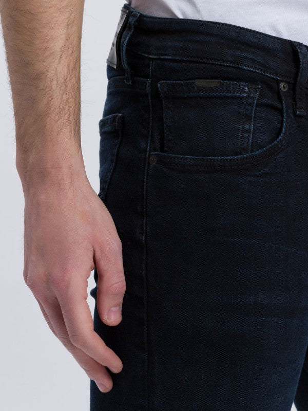 CROSS JEANS - DAMIEN, Slim Fit, Blue Black , Seite, Details