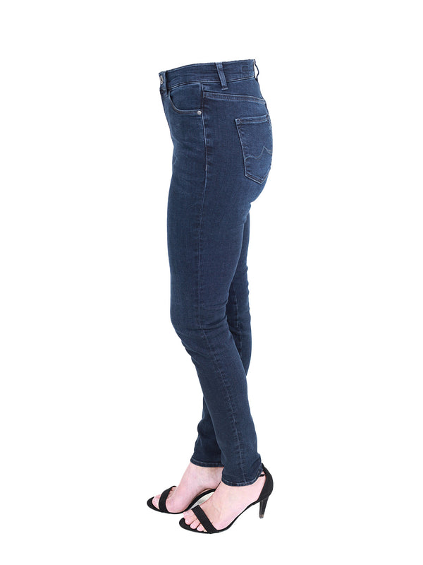 PIONEER - KATY, Skinny Fit, Dark Blue, Mid Waist, Länge 34 - L34 - Länge 36 - L36 - Länge 38 - L38 - Seite - Beine - Seitansicht