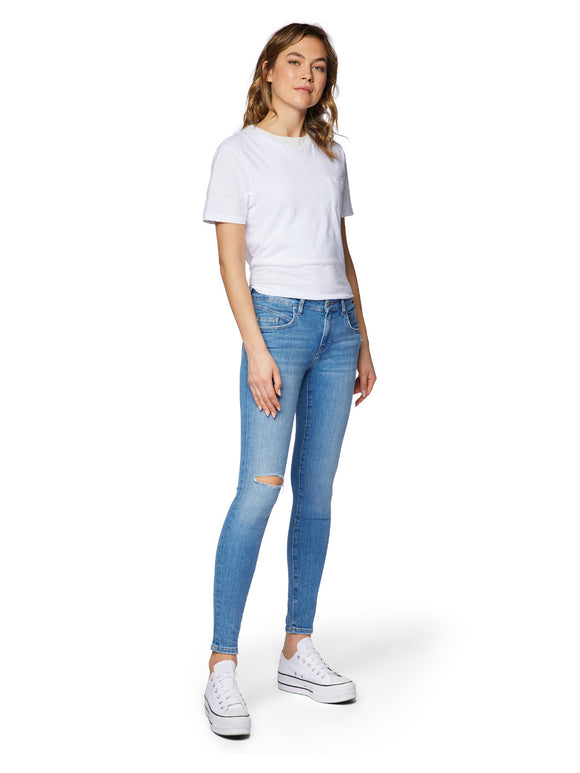 MAVI - ADRIANA, Skinny Fit, Mid-Waist, Mid Ripped Denim vorne
