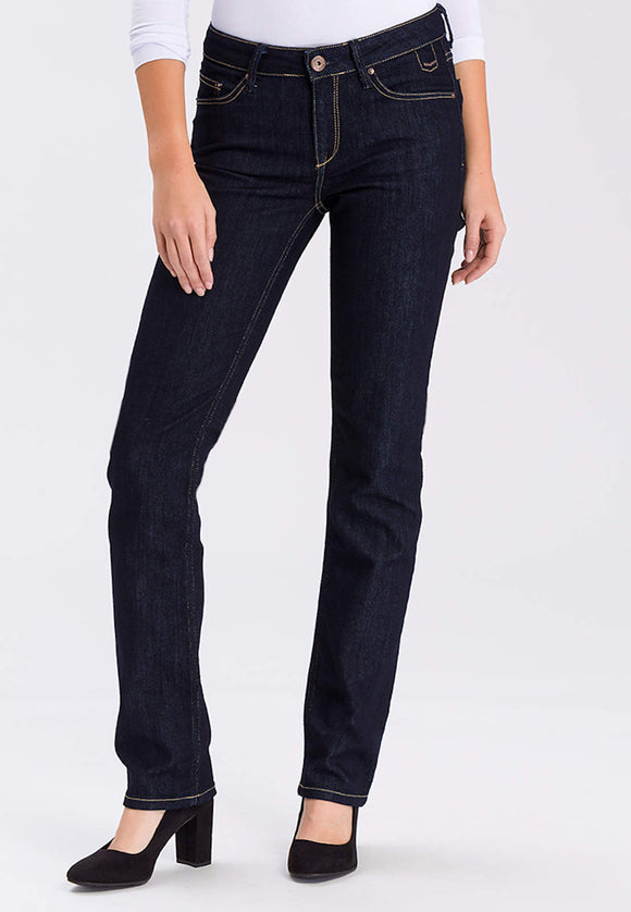 CROSS JEANS - ROSE Jeans, Regular Fit, Deep Blue, Teilkörperbild, vorne