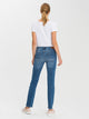 CROSS JEANS - ROSE Jeans, Straight Fit, Mid Blue Used, Mid Waist, Länge 34 - L34 - Länge 36 - L36 - hinten - Ganzkörper - Rückansicht