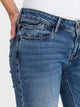 CROSS JEANS - ROSE Jeans, Straight Fit, Mid Blue Used, Mid Waist, Länge 34 - L34 - Länge 36 - L36 - vorne - Tasche - Detailansicht