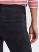 CROSS JEANS - ROSE Jeans, Straight Fit, Dark Grey, High Waist, Länge 34 - L34 - Länge 36 - L36 - hinten - Gesäß - Detailansicht