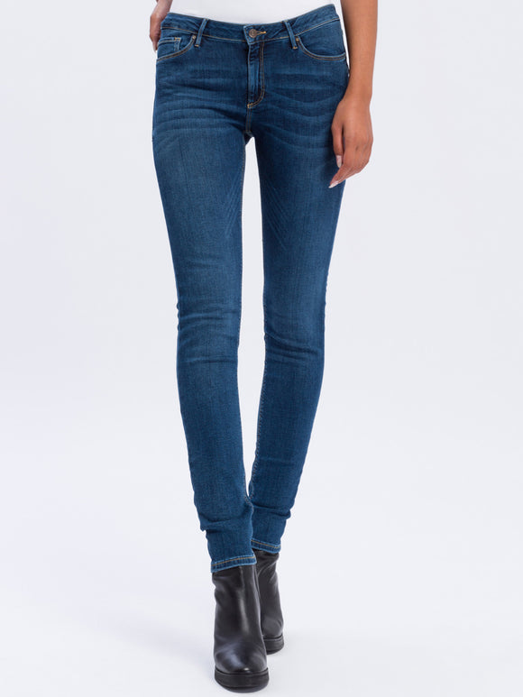 CROSS JEANS - ALAN, Skinny Fit, Dark Blue - Länge 30 - L30- Länge 32 - L32  Länge 34 - L34 - Länge 36 - L36 - vorne - Beine - Detailansicht