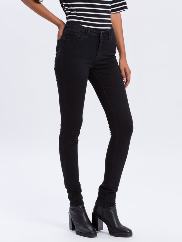 CROSS JEANS - ALAN, Skinny Fit, Black - Länge 30 - L30 Länge 32 - L32 Länge 34 - L34 - Länge 36 - L36 - vorne - Beine- Detailansicht