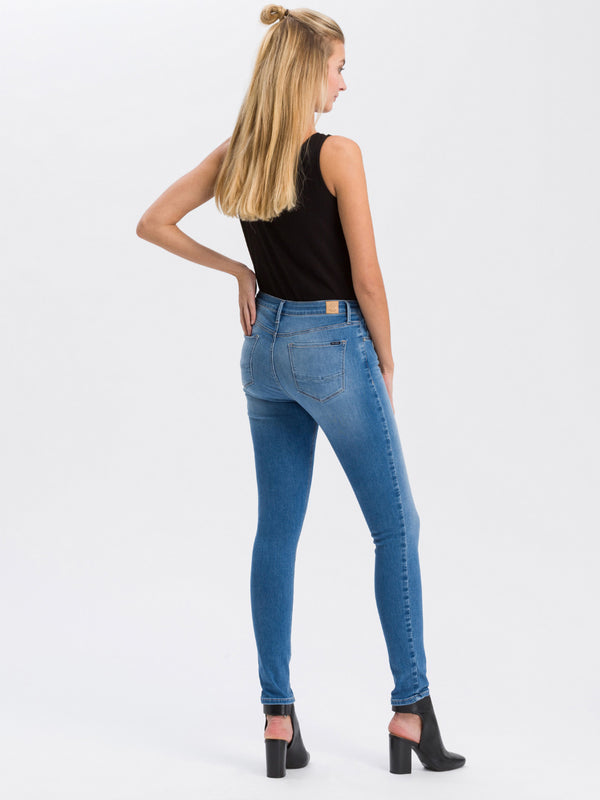 CROSS JEANS - ALAN, Skinny Fit, Mid Blue - Länge34 L34- Länge36 L36- Produktbild- Rücken