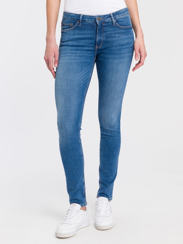 CROSS JEANS - ALAN, Skinny Fit, DARK MID BLUE, Vorne, Unterkörper