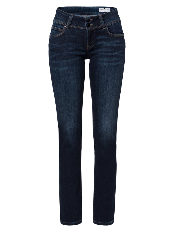 CROSS JEANS - LOIE, Straight Leg, Dark Blue, Länge 37 - L37- Hose