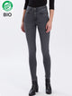 CROSS JEANS - JUDY, Skinny, Dark Grey, Biobaumwolle, High Waist, Länge 36 - L36 - vorne - Beine- Vorderansicht