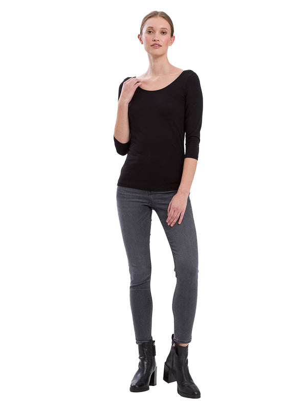 CROSS JEANS - JUDY, Skinny, Dark Grey, Biobaumwolle, High Waist, Länge 30 - L36 - vorne - Ganzkörper - Vorderansicht