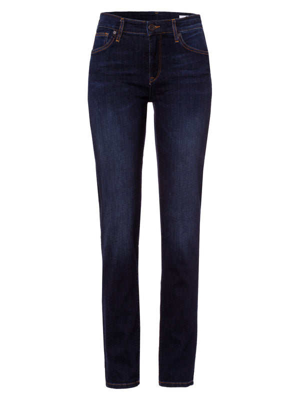 CROSS JEANS - ANYA Jeans, Slim Fit, Dark Blue, Länge 30 - L30 - Länge 32  - L32-  Länge 34 - L34 - Länge 36 - L36 - vorne - Beine- Detailansichtlue