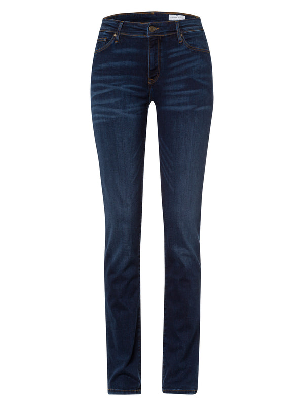 CROSS JEANS - ANYA Jeans, Slim Fit, Dark Blue, Länge 30 - L30 - Länge 32- L32 - Länge 34 - L34 - Länge 36 - L36 - vorne - Beine - Detailansicht