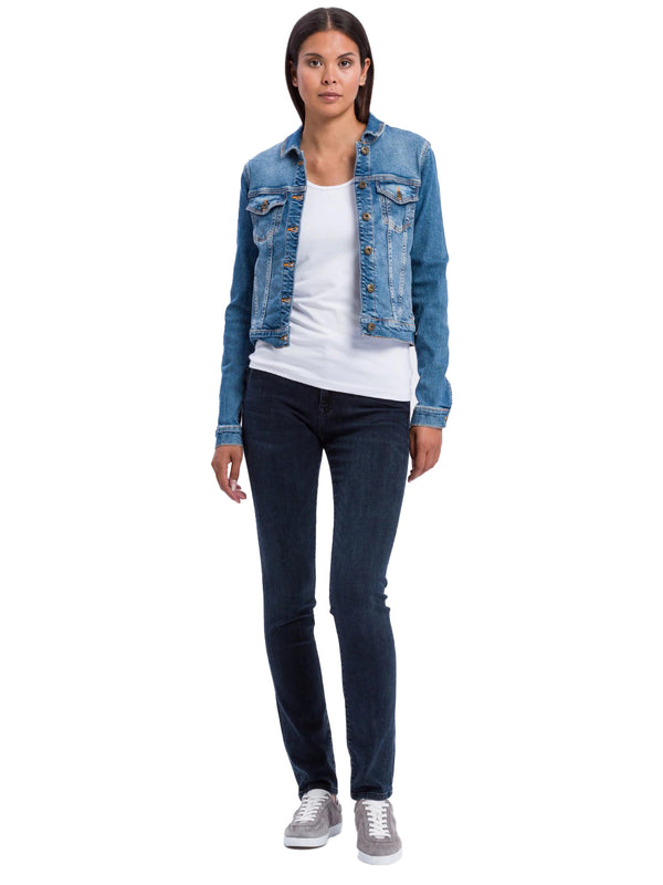CROSS JEANS - ANYA Jeans, Slim Fit, Blue Black, Länge 30 - L30 - Länge 32 - L32 Länge 34 - L34 - Länge 36 - L36 - vorne - Ganzkörper - Vorderansicht