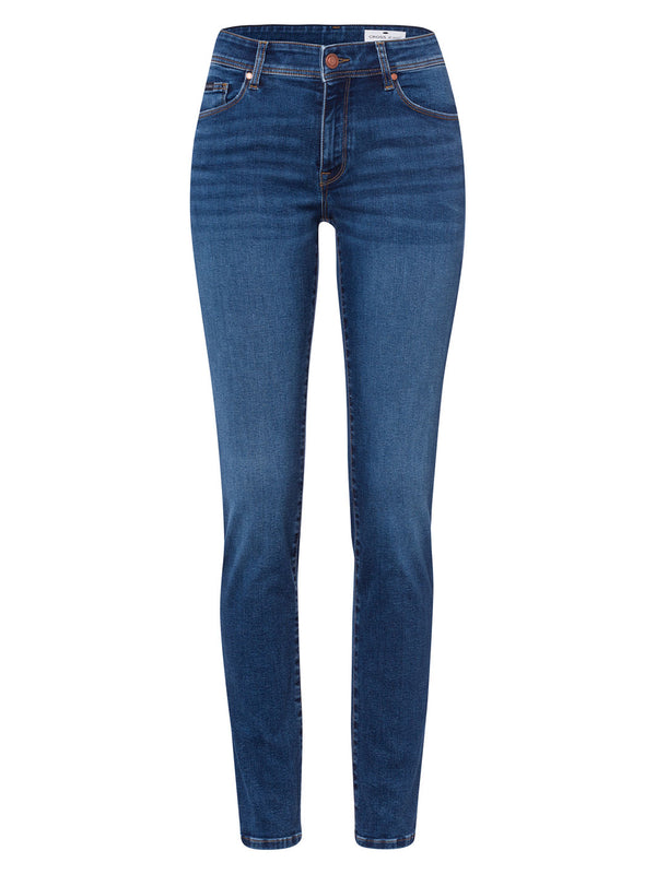 CROSS JEANS - ANYA Jeans, Slim Fit, Dark Blue Washed, Länge 34 - L34 - Länge 36 - L36 - vorne - Beine - Detailansicht