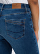 CROSS JEANS - ANYA Jeans, Slim Fit, Dark Blue Washed, Länge 34 - L34 - Länge 36 - L36 - hinten - Gesäß - Detailansicht