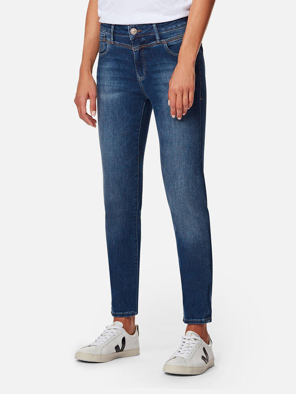 MAVI - SOPHIE, Slim Skinny Fit, Deep Memory Fit, Blue, Mid Waist, Länge 34 - L34 - Länge 36 - L36 - Länge 38 - L38 - vorne - Beine - Vorderansicht