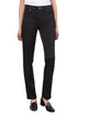MAC - MELANIE Jeans, Feminine Fit, Black-Black, Straight Leg, High Waist, Länge 34 - L34 - Länge 36 - L36 - vorne - Beine - Detailansicht